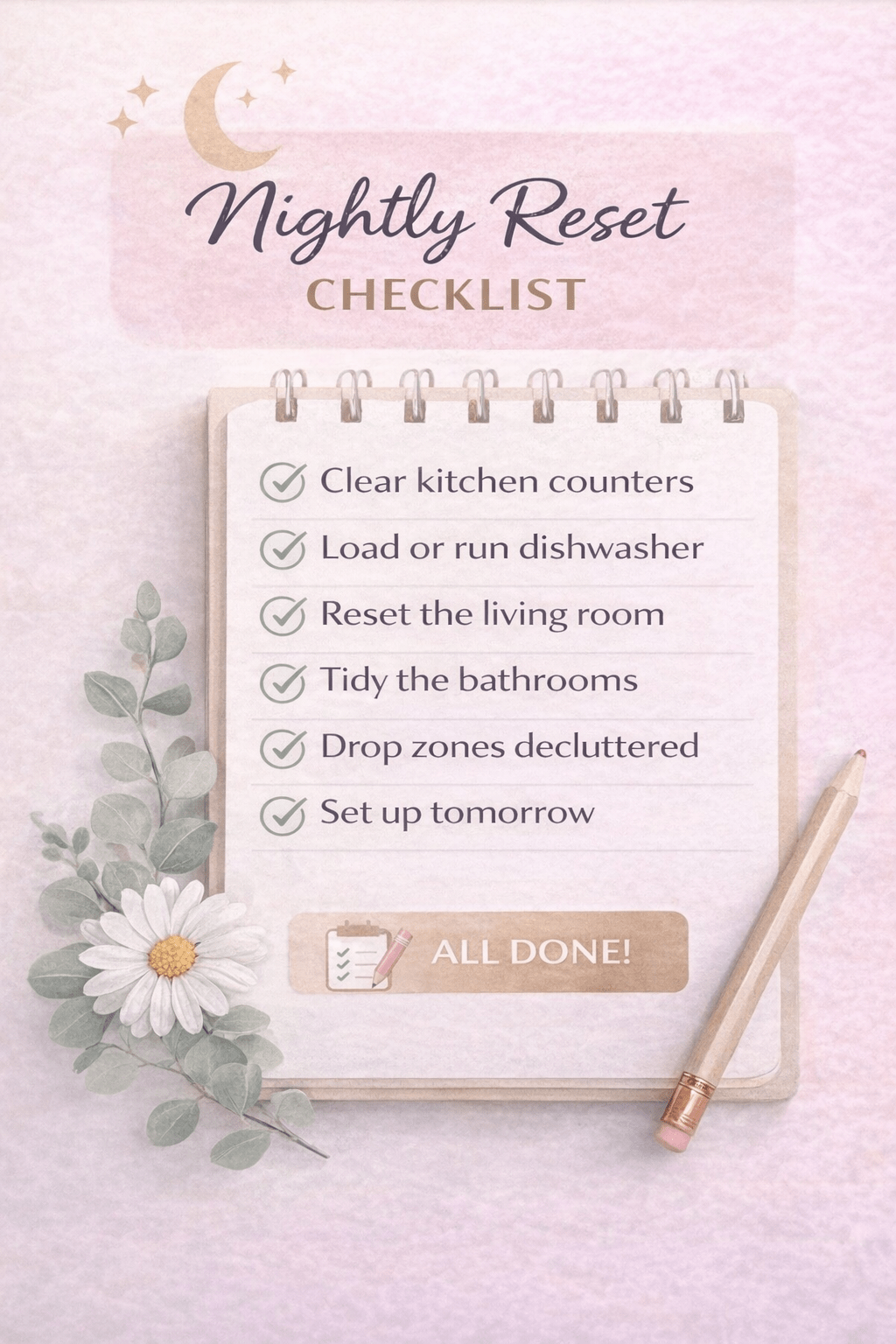 The 10-Minute Nightly Reset That Keeps Your Home&nbsp;Clean